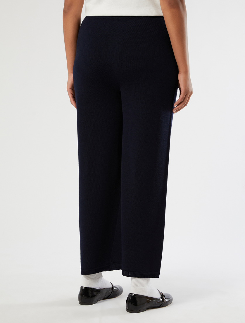 Pantaloni in misto lana merino - BLU NOTTE - Marina Rinaldi - 4