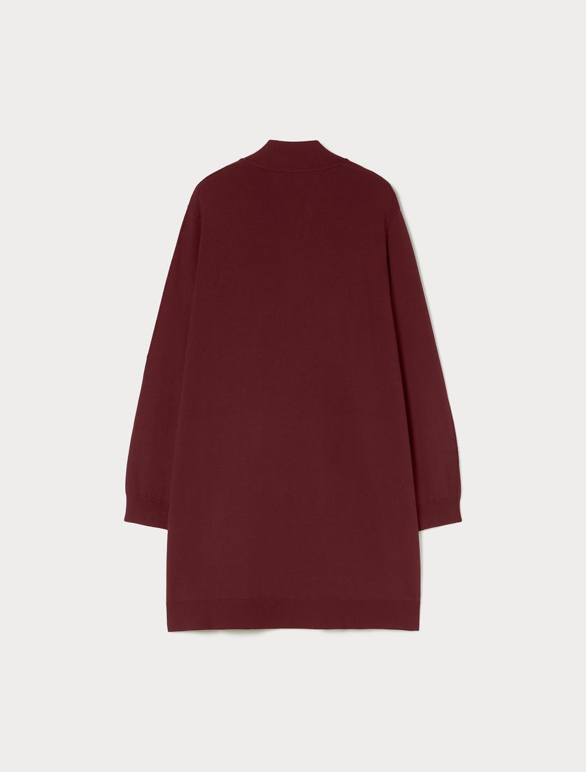 Oversized viscose cardigan - RED BROWN - Marina Rinaldi - 4 Oversized viscose cardigan - RED BROWN - Marina Rinaldi - 4