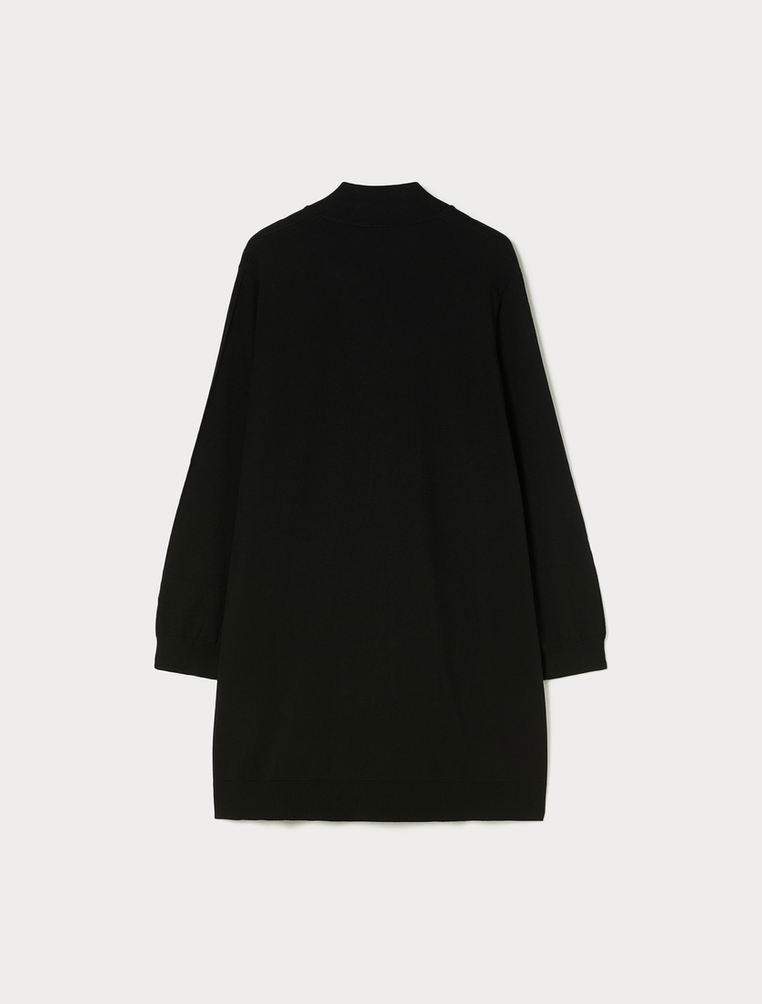 Oversized viscose cardigan - BLACK - Marina Rinaldi - 4