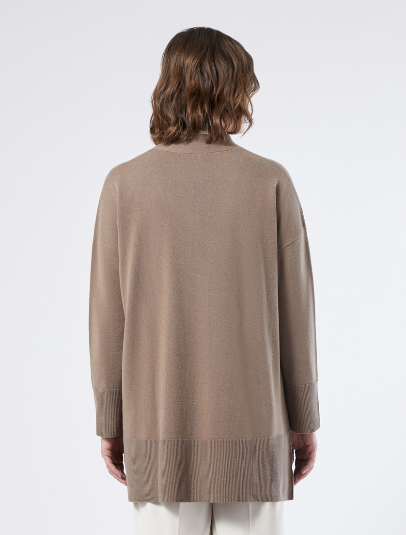 Pure wool long cardigan - TURTLEDOVE - Marina Rinaldi - 4 Pure wool long cardigan - TURTLEDOVE - Marina Rinaldi - 4
