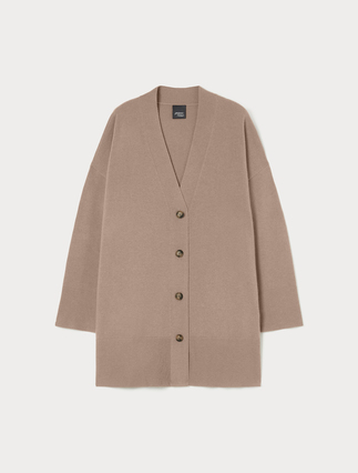 Pure wool long cardigan - Marina Rinaldi