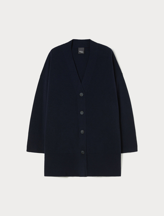 Pure wool long cardigan - Marina Rinaldi