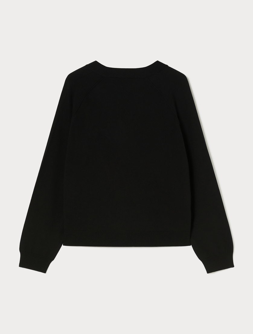 Viscose cardigan - BLACK - Marina Rinaldi - 4 Viscose cardigan - BLACK - Marina Rinaldi - 4