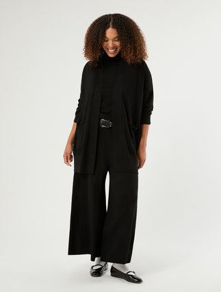 Oversized wool blend cardigan - Marina Rinaldi