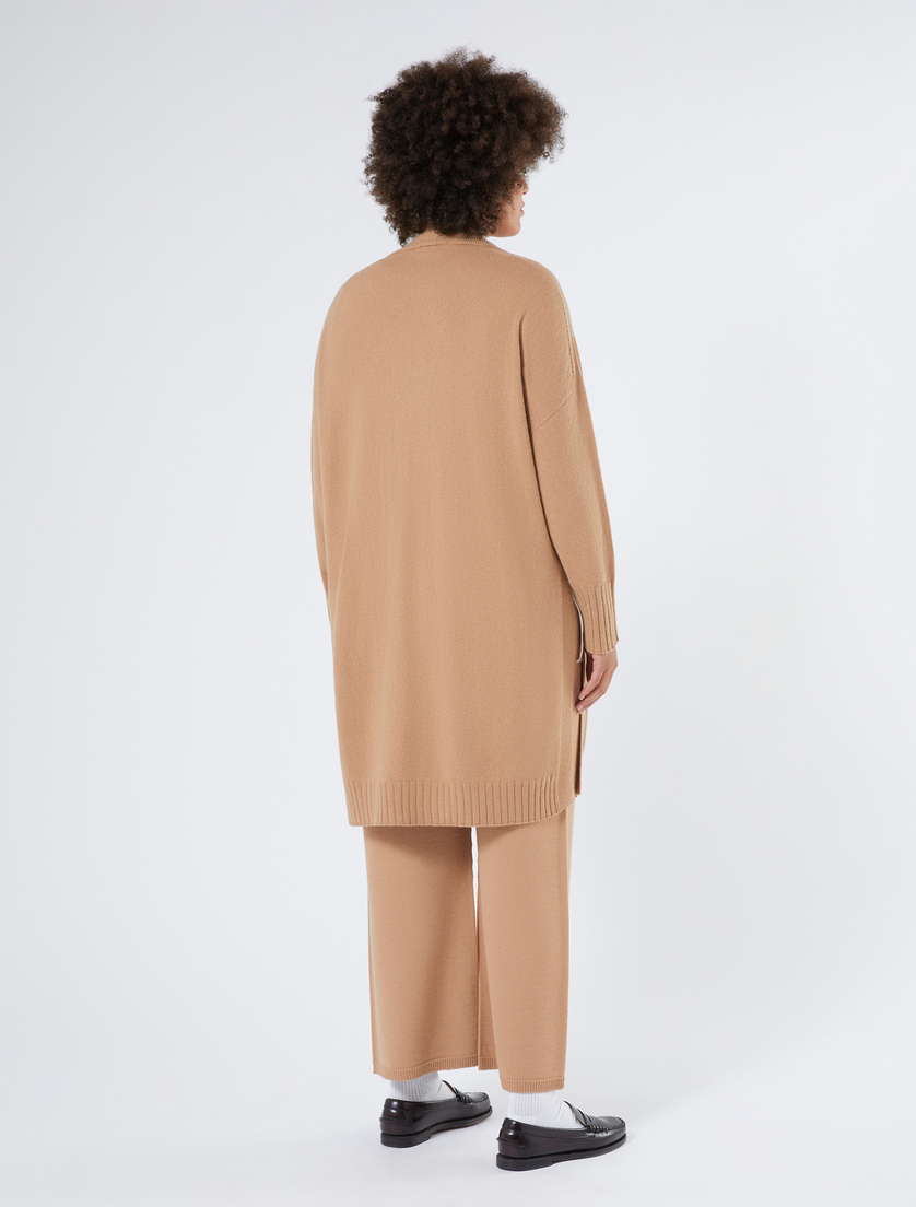 Cashmere blend long cardigan - CAMEL - Marina Rinaldi - 4 Cashmere blend long cardigan - CAMEL - Marina Rinaldi - 4