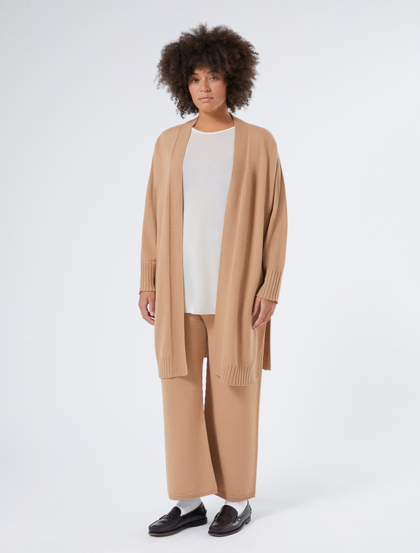 Cashmere blend long cardigan - CAMEL - Marina Rinaldi - 3 Cashmere blend long cardigan - CAMEL - Marina Rinaldi - 3