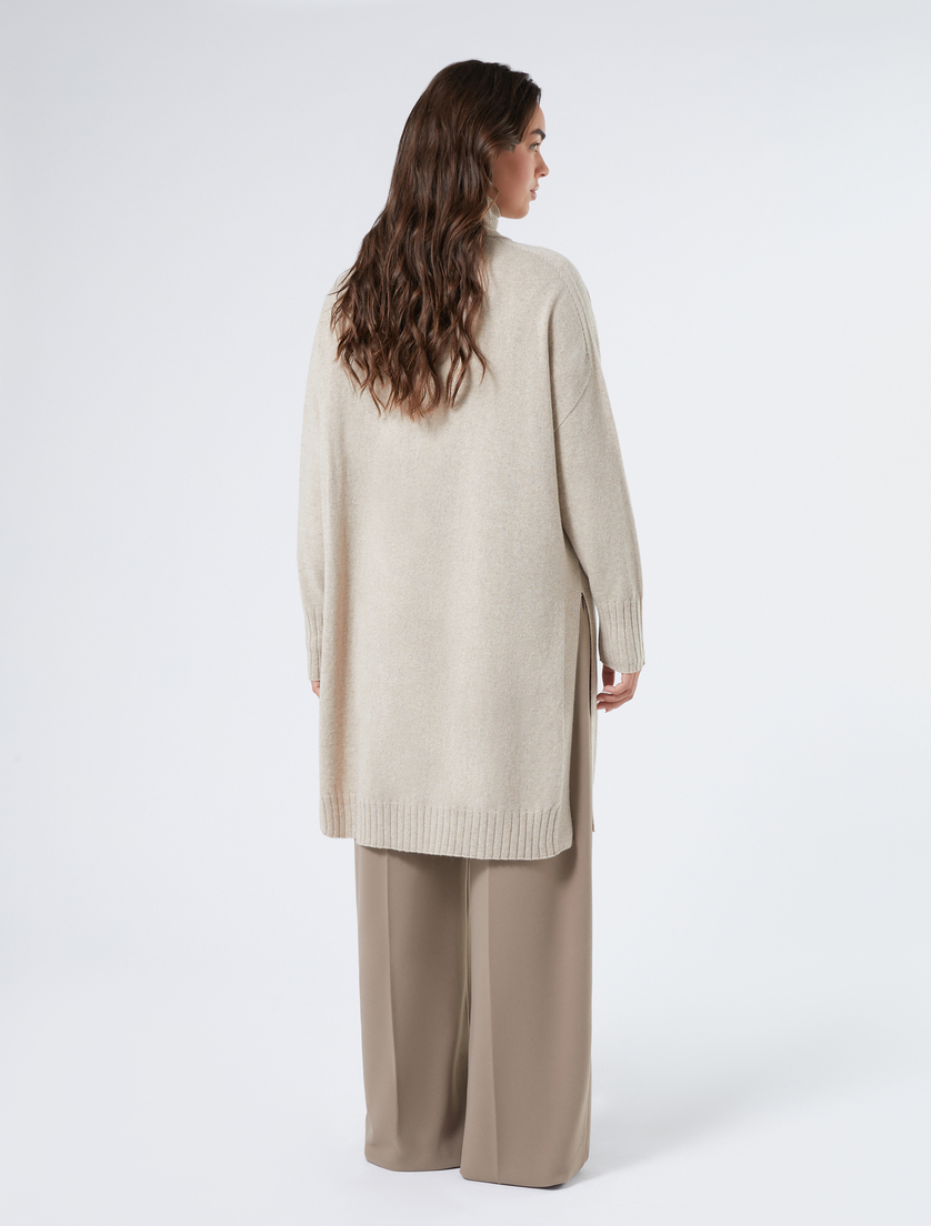 Cashmere blend long cardigan - IVORY - Marina Rinaldi - 4 Cashmere blend long cardigan - IVORY - Marina Rinaldi - 4