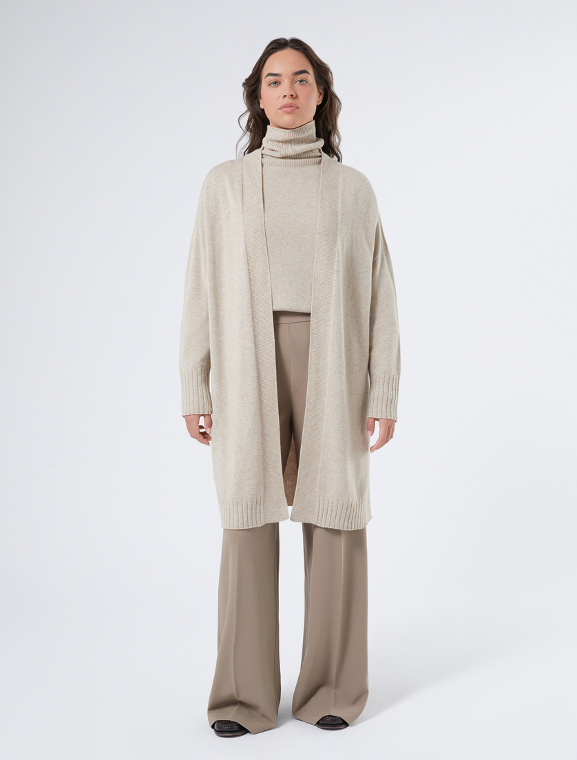 Cashmere blend long cardigan - IVORY - Marina Rinaldi - 3 Cashmere blend long cardigan - IVORY - Marina Rinaldi - 3