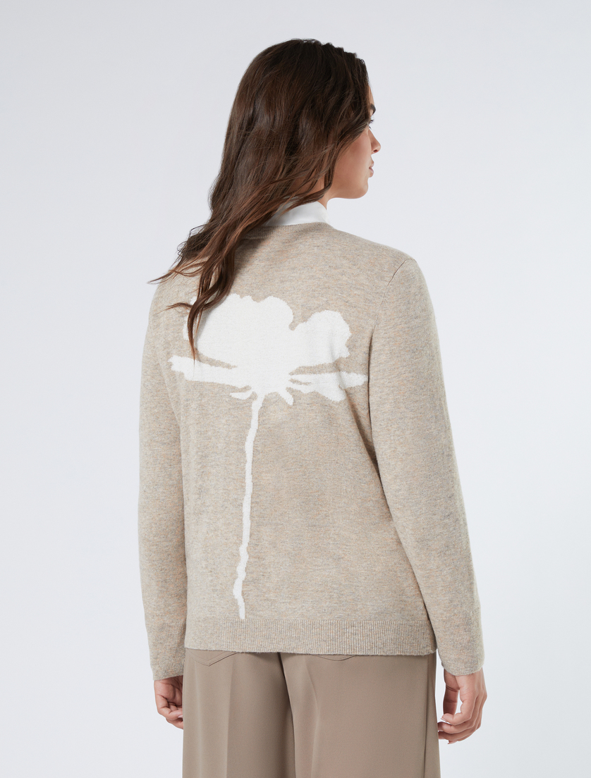 Cashmere blend and lurex cardigan - BROWN - Marina Rinaldi - 4 Cashmere blend and lurex cardigan - BROWN - Marina Rinaldi - 4
