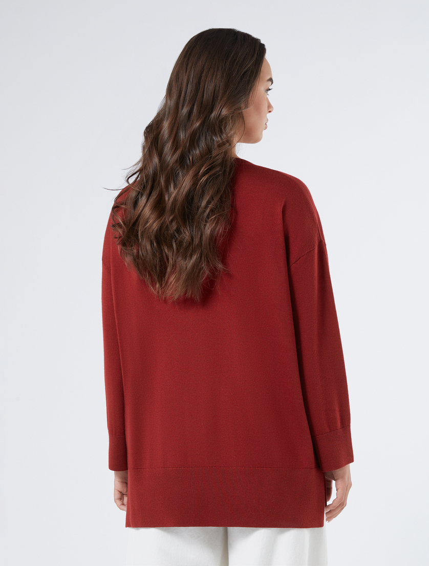 Maglia in pura lana - BORDEAUX - Marina Rinaldi - 4 Maglia in pura lana - BORDEAUX - Marina Rinaldi - 4