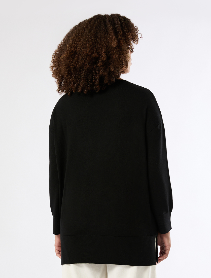 Pure wool jumper - BLACK - Marina Rinaldi - 4