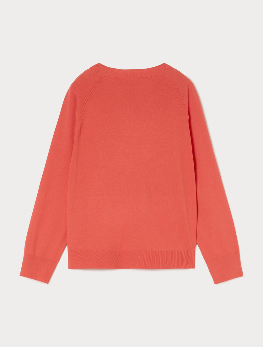 Viscose jumper - RED ORANGE - Marina Rinaldi - 4