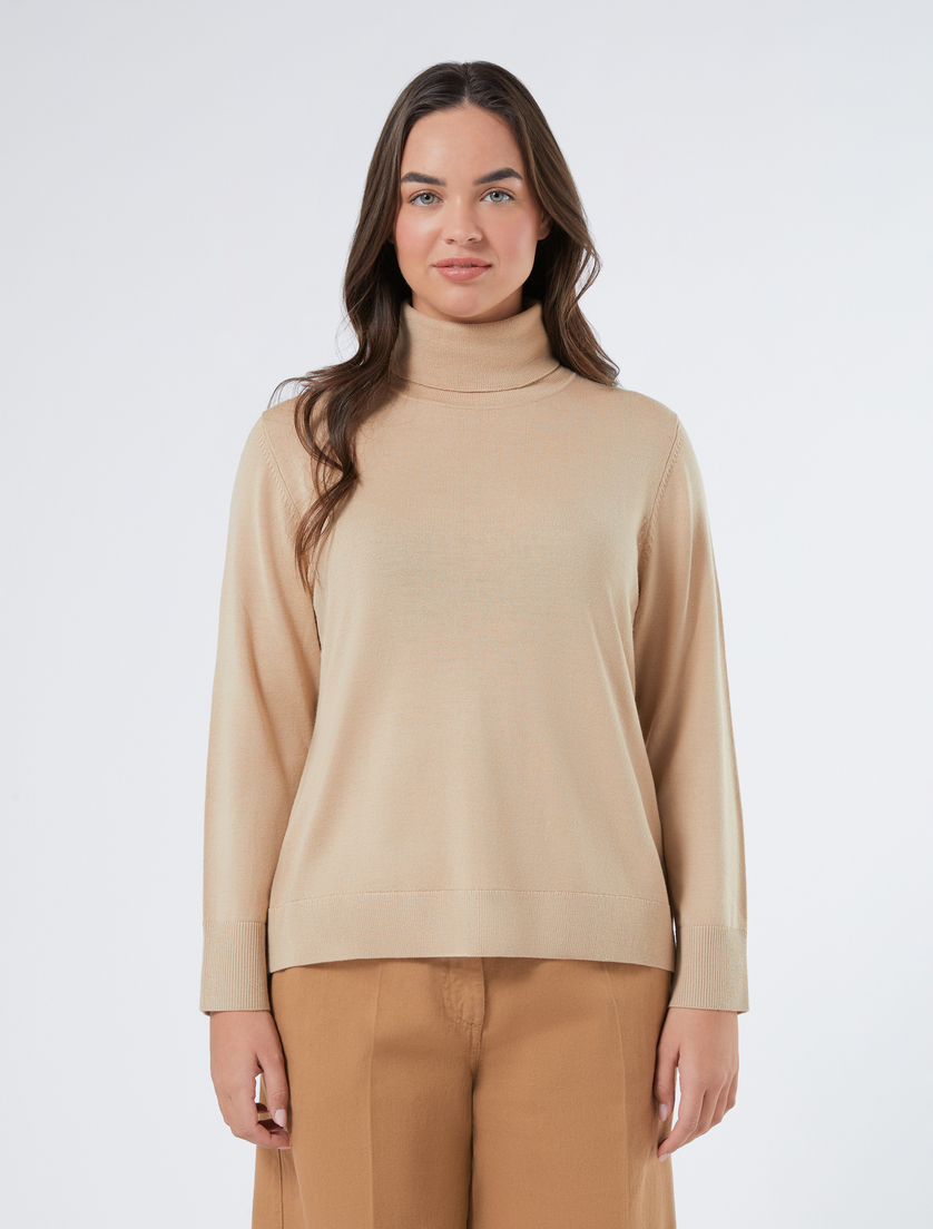 Pure wool polo-neck sweater - Marina Rinaldi