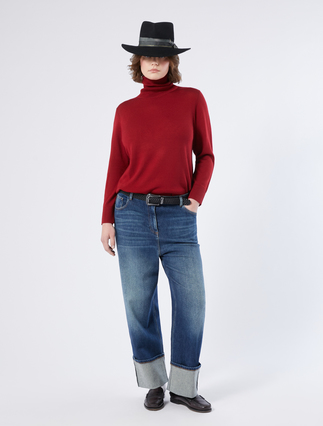 Pure wool polo-neck sweater - Marina Rinaldi