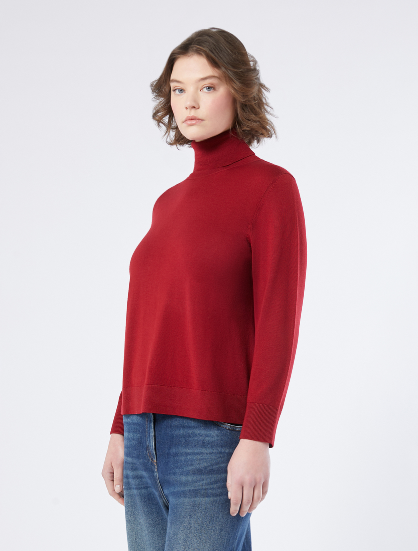 Pure wool polo-neck sweater - Marina Rinaldi