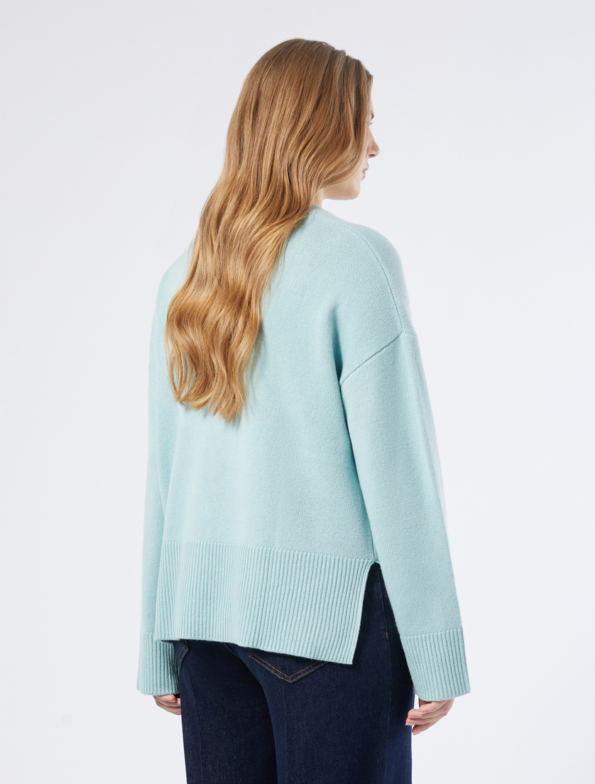 Kastiger Pullover aus Wolle - WASSER - Marina Rinaldi - 4 Kastiger Pullover aus Wolle - WASSER - Marina Rinaldi - 4