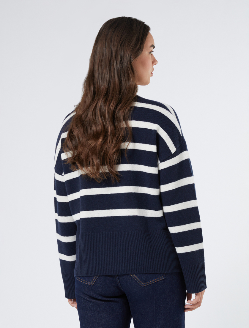 Kastiger Pullover aus Wolle - ULTRAMARINE - Marina Rinaldi - 4 Kastiger Pullover aus Wolle - ULTRAMARINE - Marina Rinaldi - 4