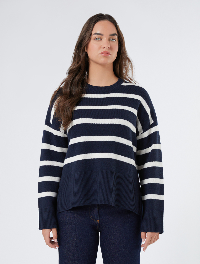 Kastiger Pullover aus Wolle - ULTRAMARINE - Marina Rinaldi - 3 Kastiger Pullover aus Wolle - ULTRAMARINE - Marina Rinaldi - 3