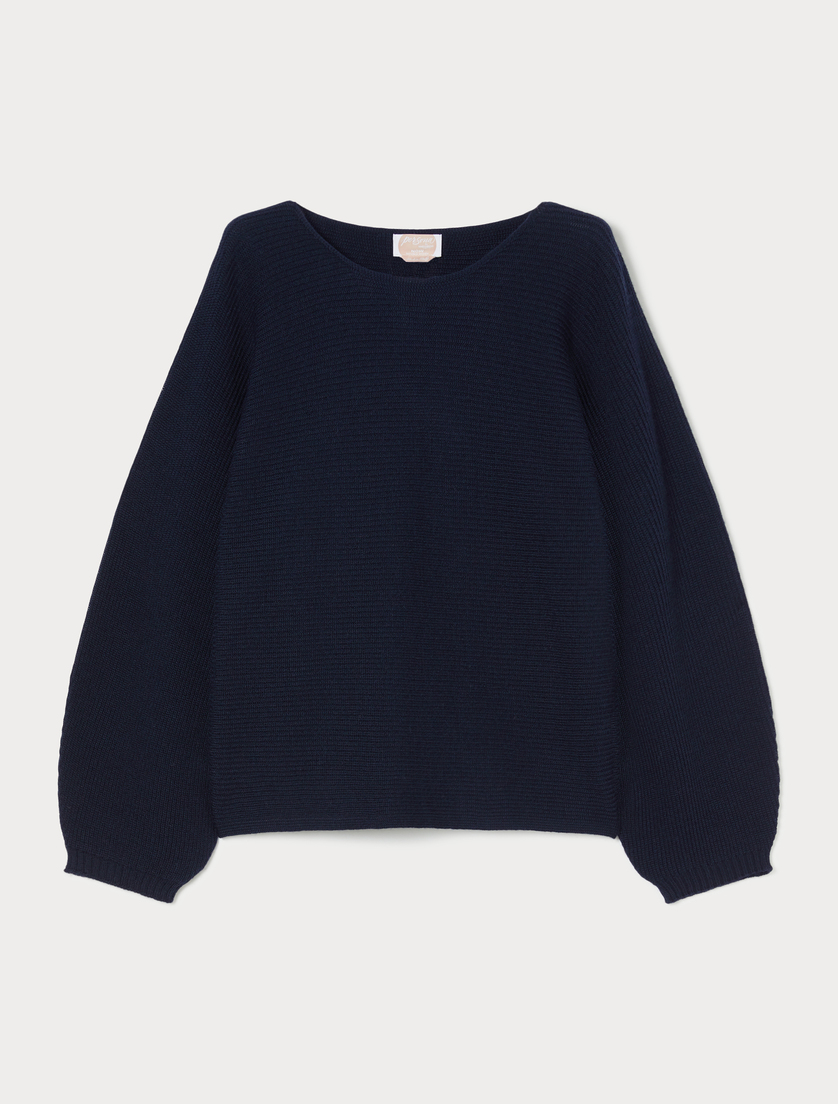 Wool blend jumper - MIDNIGHTBLUE - Marina Rinaldi