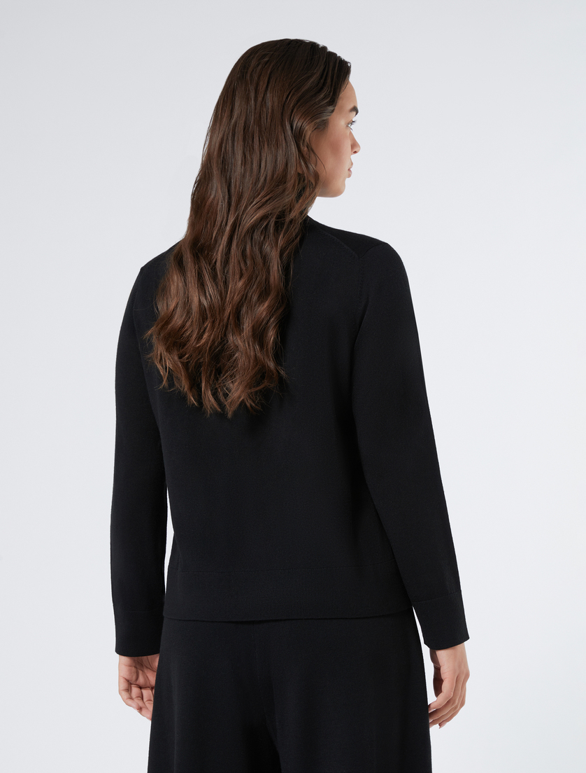 Turtleneck wool jumper - BLACK - Marina Rinaldi - 4 Turtleneck wool jumper - BLACK - Marina Rinaldi - 4