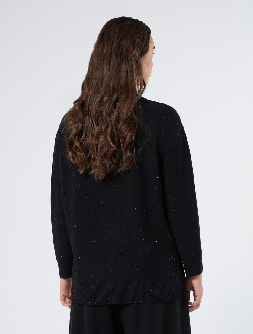 Wool jumper with sequins - BLACK - Marina Rinaldi - 4 Wool jumper with sequins - BLACK - Marina Rinaldi - 4