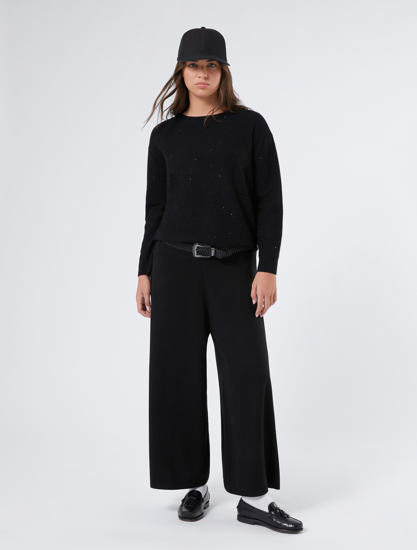 Wool jumper with sequins - BLACK - Marina Rinaldi - 2 Wool jumper with sequins - BLACK - Marina Rinaldi - 2