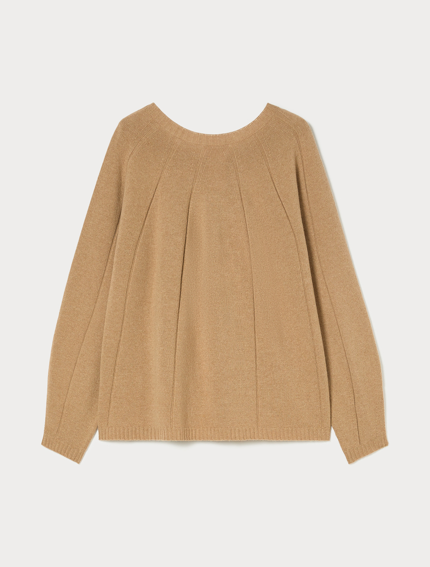 Wool and cashmere-blend sweater - CAMEL - Marina Rinaldi - 4