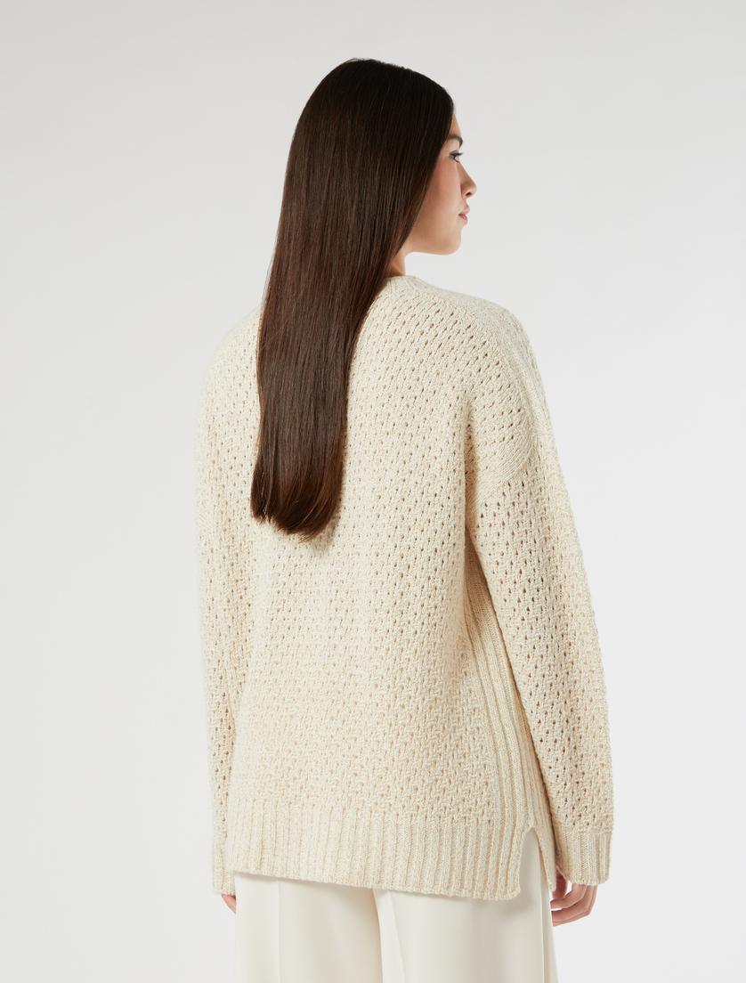 Alpaca and lurex blend jumper - IVORY - Marina Rinaldi - 4 Alpaca and lurex blend jumper - IVORY - Marina Rinaldi - 4