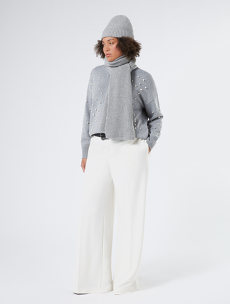 Cashmere-blend jumper with pearls - Marina Rinaldi