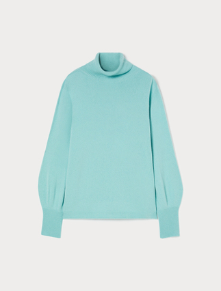 Cashmere blend polo-neck jumper - Marina Rinaldi