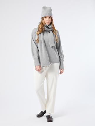 Cashmere blend polo-neck jumper - Marina Rinaldi