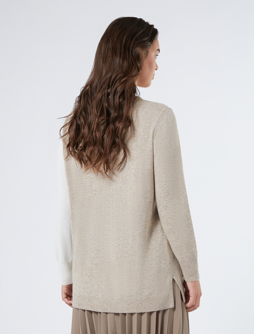 Cashmere blend jumper with lurex - BROWN - Marina Rinaldi - 4 Cashmere blend jumper with lurex - BROWN - Marina Rinaldi - 4