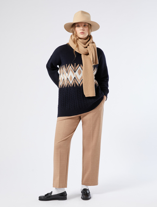 Oversize wool and mohair blend jumper - Marina Rinaldi