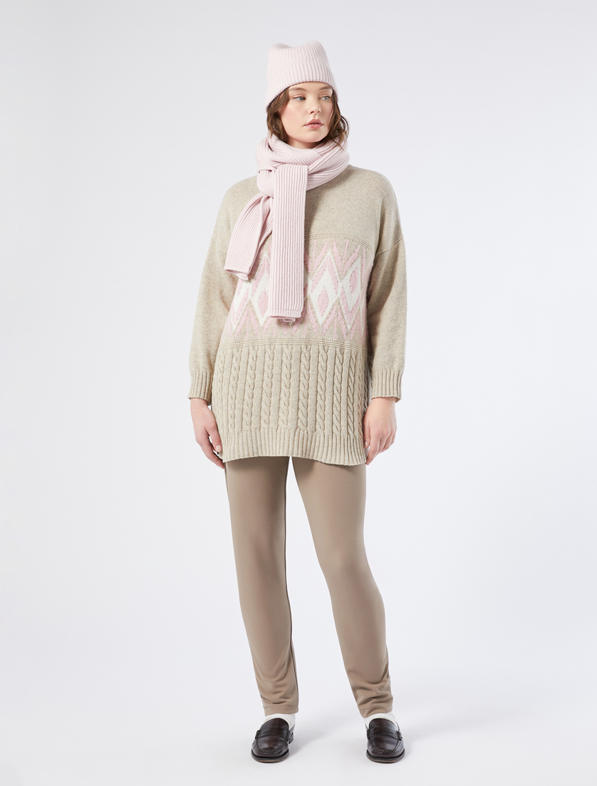 Oversize wool and mohair blend jumper - IVORY - Marina Rinaldi - 2 Oversize wool and mohair blend jumper - IVORY - Marina Rinaldi - 2