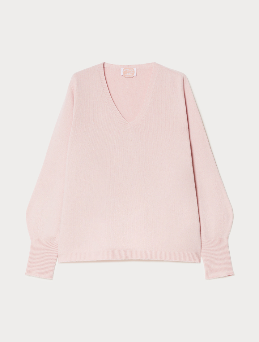 Wool blend jumper - PINK - Marina Rinaldi