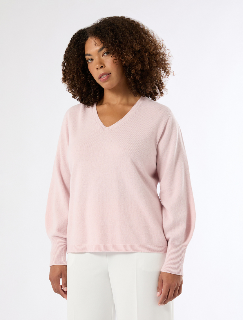 Wool blend jumper - PINK - Marina Rinaldi - 3