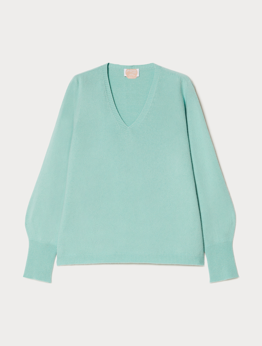 Wool blend jumper - WATER - Marina Rinaldi