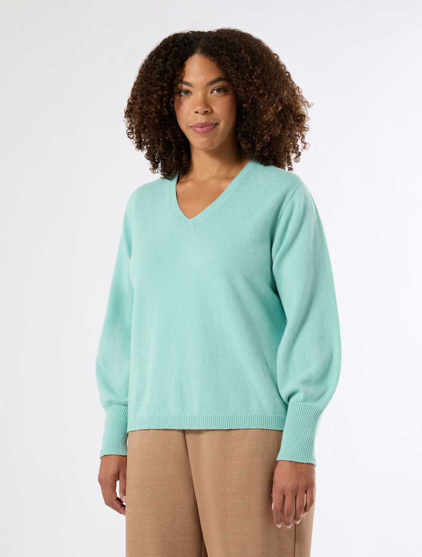 Wool blend jumper - WATER - Marina Rinaldi - 3