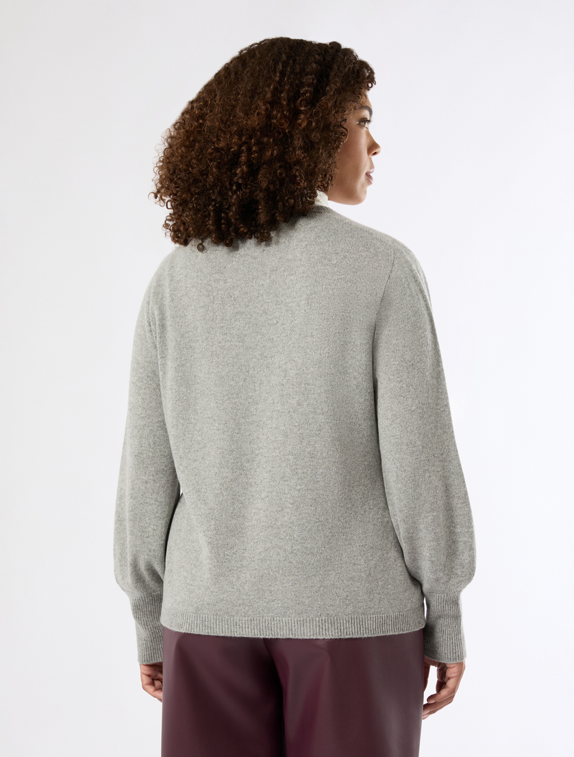 Wool blend jumper - LIGHT GREY - Marina Rinaldi - 4