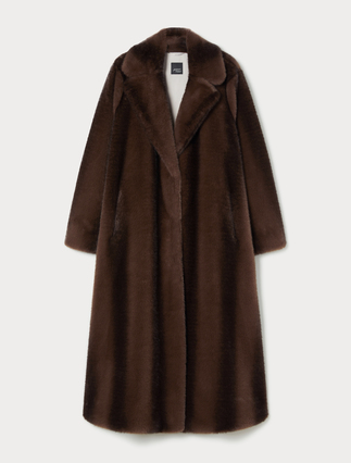 Soft-textured long coat - Marina Rinaldi