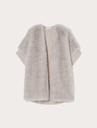 Knit cape with a soft texture - Marina Rinaldi