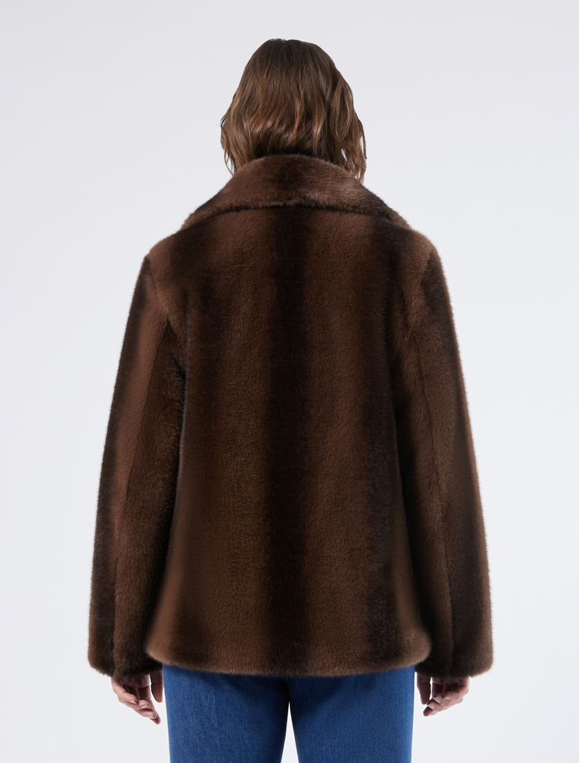 Soft textured jacket - BROWN - Marina Rinaldi - 4 Soft textured jacket - BROWN - Marina Rinaldi - 4