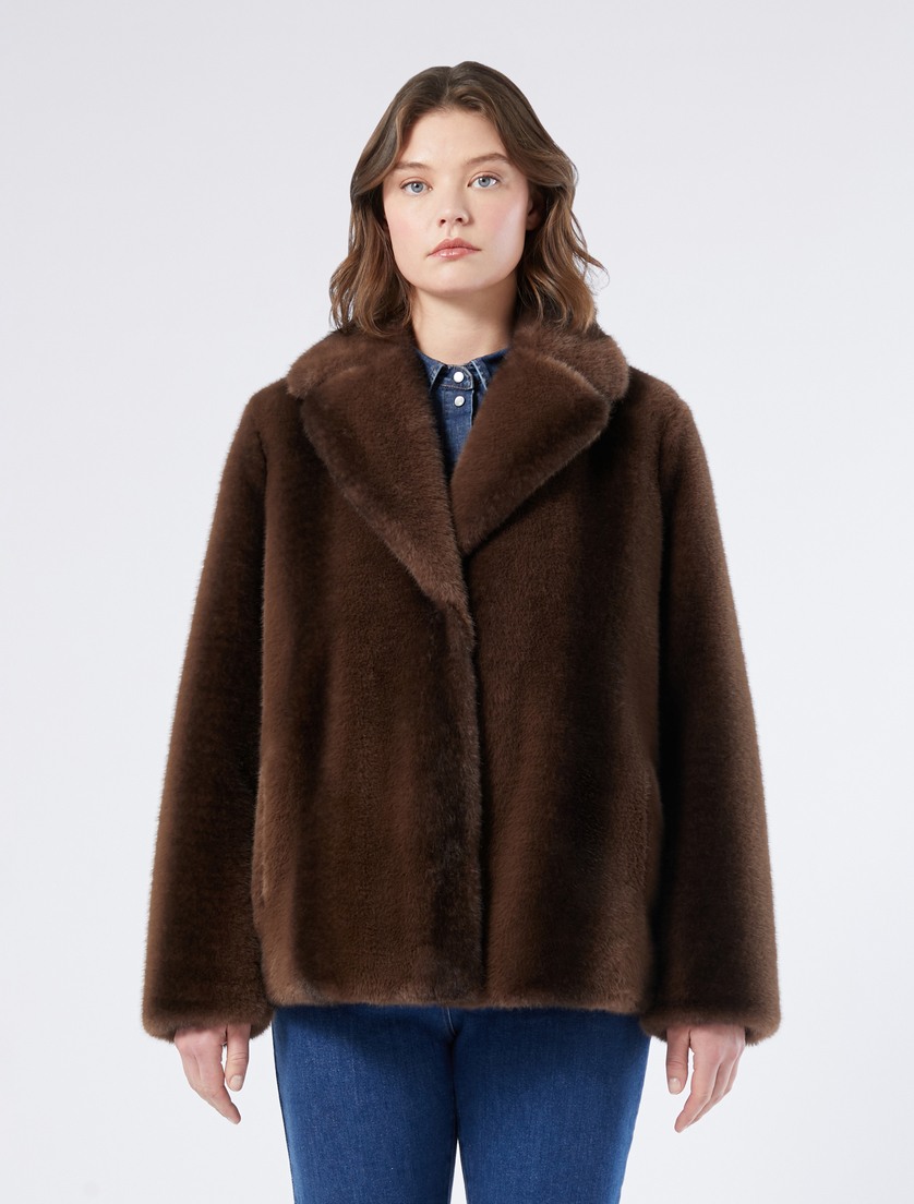 Soft textured jacket - BROWN - Marina Rinaldi - 3 Soft textured jacket - BROWN - Marina Rinaldi - 3