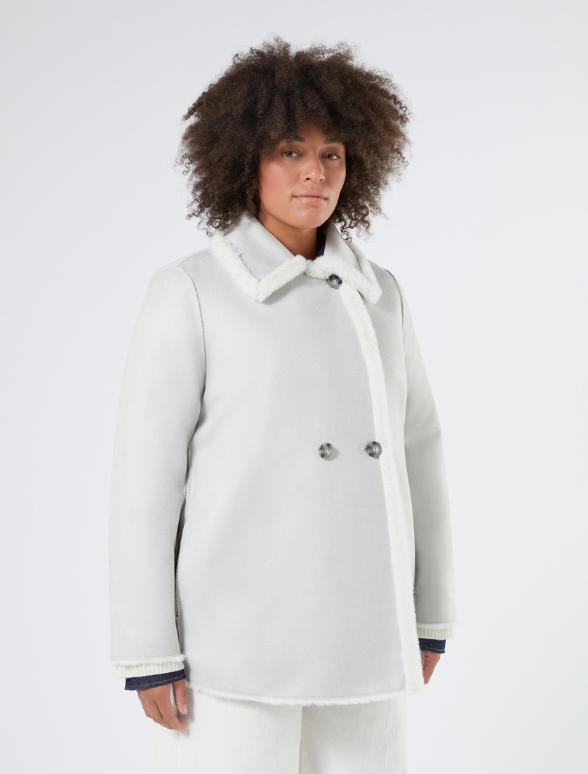 Reversible pea coat - SILVER - Marina Rinaldi - 5