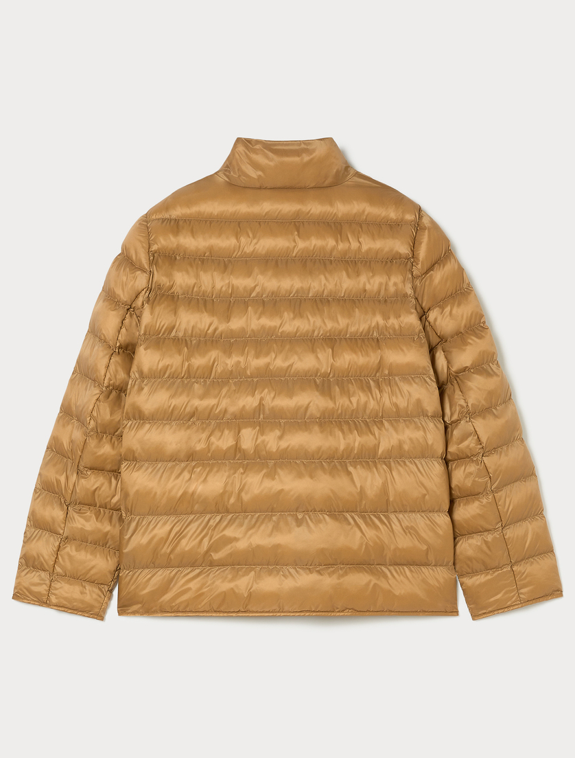 Iridescent nylon canvas padded jacket - CAMEL - Marina Rinaldi - 4 Iridescent nylon canvas padded jacket - CAMEL - Marina Rinaldi - 4