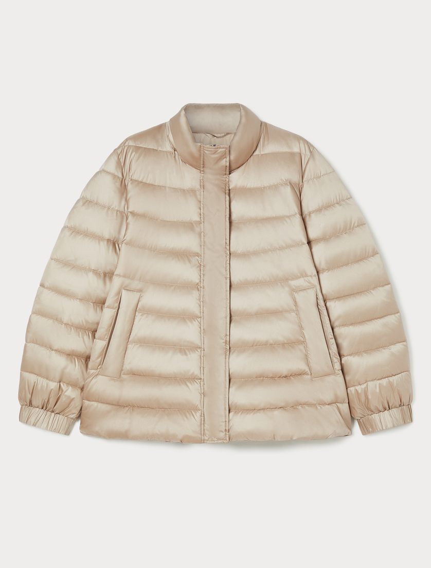 Iridescent nylon padded jacket - MAKE UP LUMIERE - Marina Rinaldi Iridescent nylon padded jacket - MAKE UP LUMIERE - Marina Rinaldi