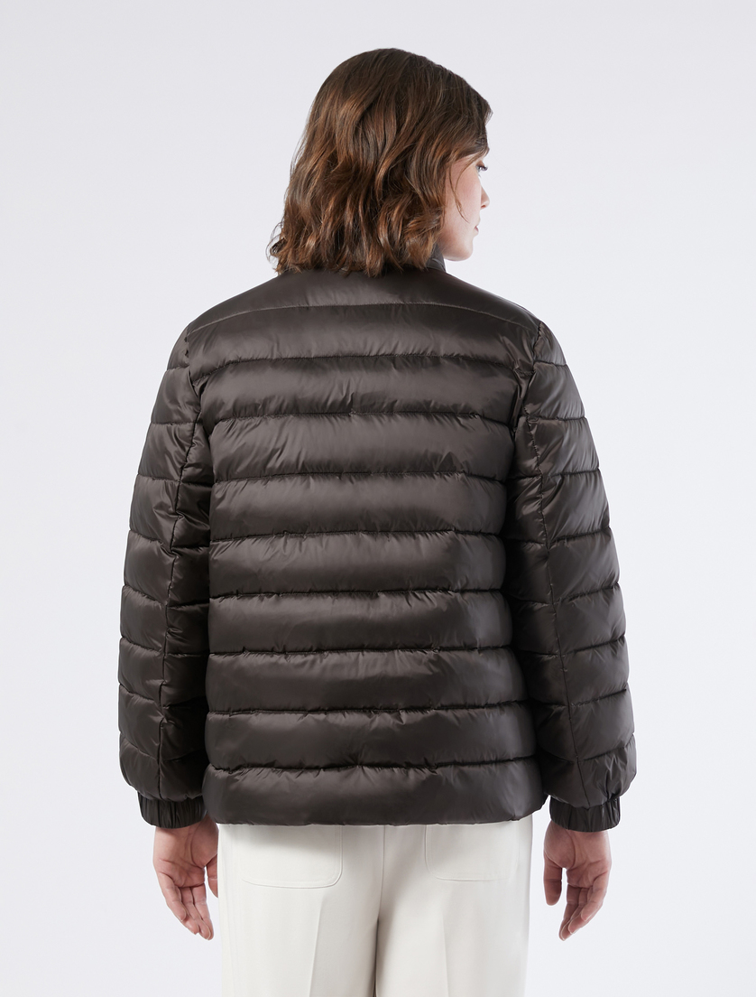 Iridescent nylon padded jacket - DARK BROWN - Marina Rinaldi - 4 Iridescent nylon padded jacket - DARK BROWN - Marina Rinaldi - 4