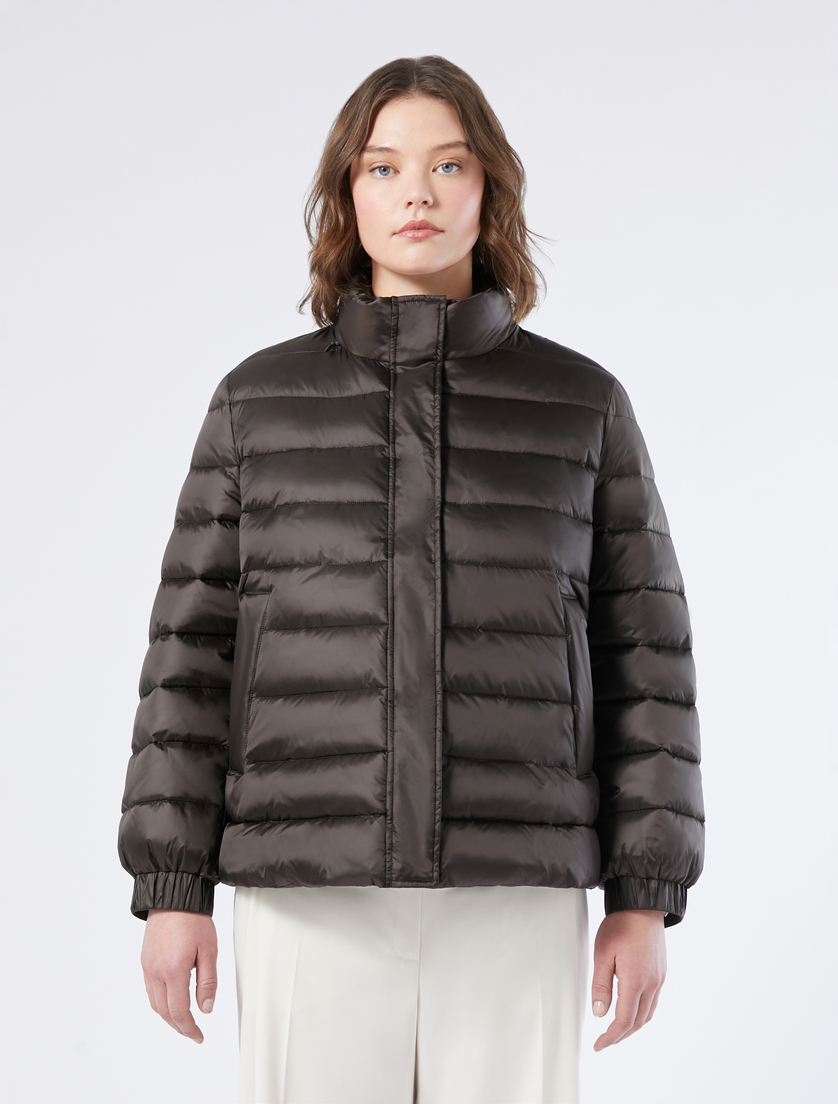 Iridescent nylon padded jacket - DARK BROWN - Marina Rinaldi - 3 Iridescent nylon padded jacket - DARK BROWN - Marina Rinaldi - 3