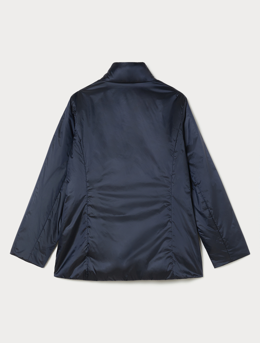 Iridescent nylon canvas padded jacket - ULTRAMARINE - Marina Rinaldi - 4 Iridescent nylon canvas padded jacket - ULTRAMARINE - Marina Rinaldi - 4
