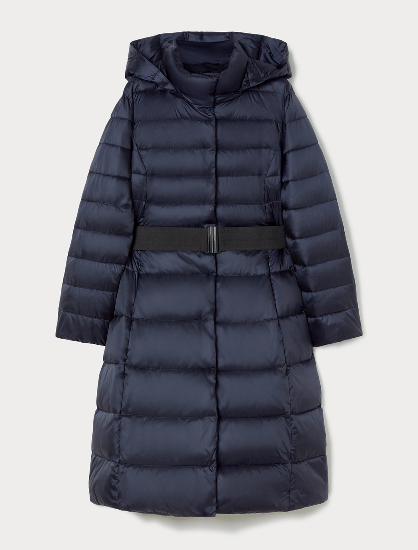 Iridescent nylon padded jacket - ULTRAMARINE - Marina Rinaldi Iridescent nylon padded jacket - ULTRAMARINE - Marina Rinaldi